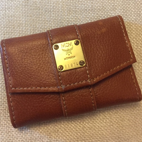 MCM vintage key wallet